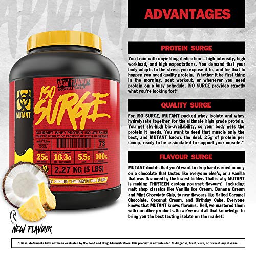 Mutant Iso Surge 2.27kg Strawberry Milkshake - Protein at MySupplementShop by Mutant