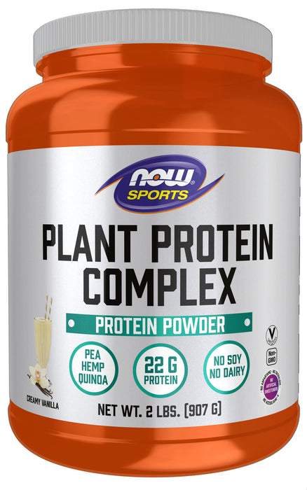 NOW Foods Plant Protein Complex, Creamy Vanilla - 907g - Protein at MySupplementShop by NOW Foods