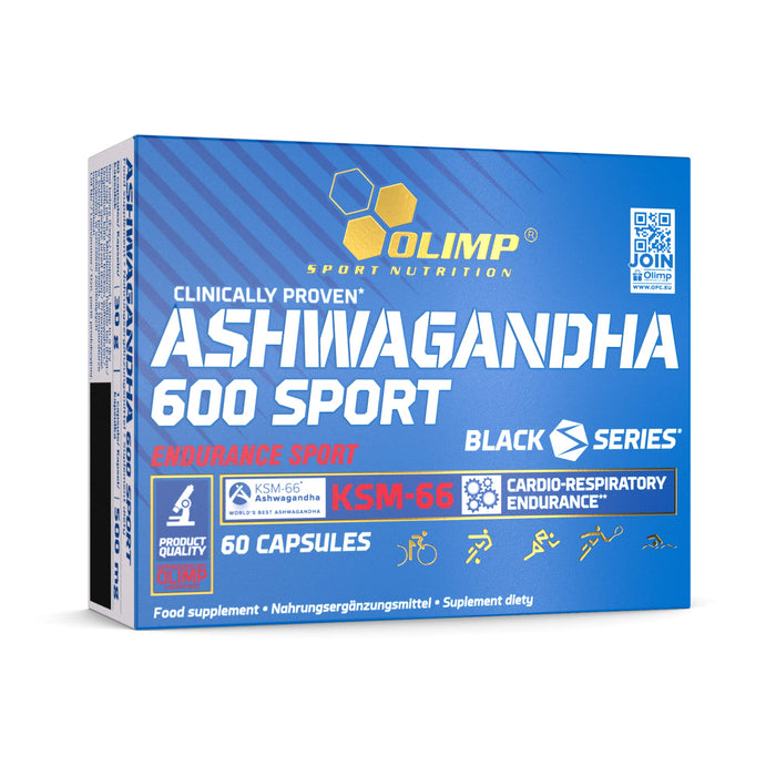 Olimp Nutrition Ashwagandha 600 Sport - 60 caps - Health and Wellbeing at MySupplementShop by Olimp Nutrition