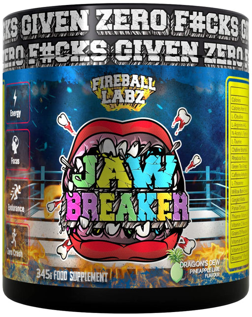 Fireball Labz Jaw Breaker 345g - Dragons Dew (Pineapple Lime) - Supplements at MySupplementShop by Fireball Labz