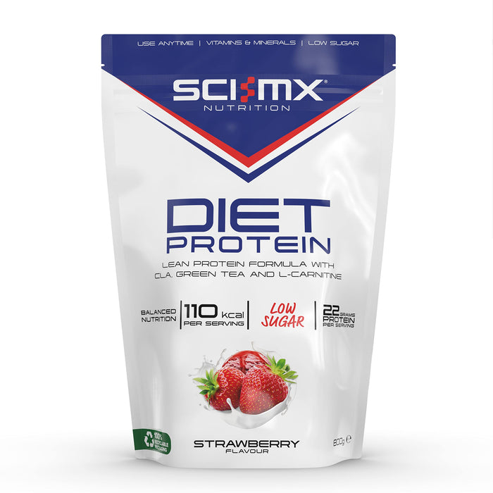 Sci-MX Diet Protein 800g Strawberry - Supplements at MySupplementShop by Sci-Mx