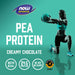 NOW Foods Pea Protein, Dutch Chocolate - 907g - Protein at MySupplementShop by NOW Foods