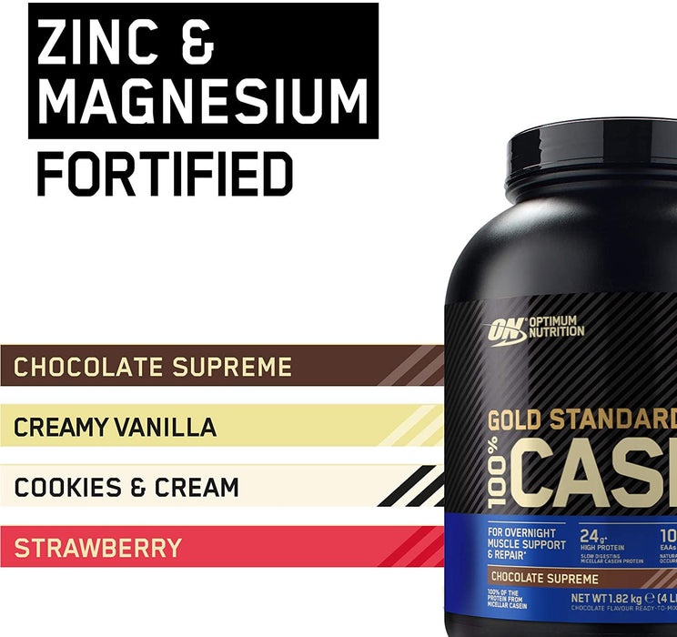 Optimum Nutrition Gold Standard 100% Casein 1.82kg - Sports Nutrition at MySupplementShop by Optimum Nutrition