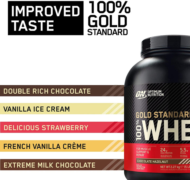 Optimum Nutrition Gold Standard Whey Protein Powder 2.27kg - Protein Powder at MySupplementShop by Optimum Nutrition