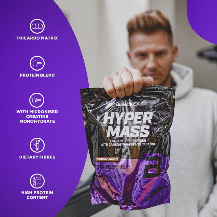 BioTechUSA Hyper Mass, Chocolate - 1000 grams - Weight Gainers & Carbs at MySupplementShop by BioTechUSA