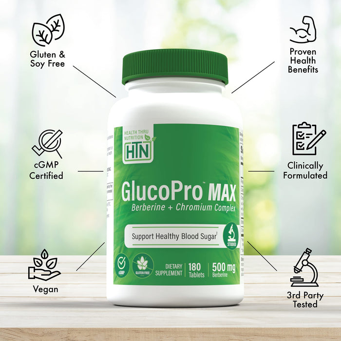 Health Thru Nutrition GlucoPro Max - 180 tabs - Multiminerals at MySupplementShop by Health Thru Nutrition