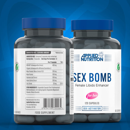 Applied Nutrition Sex Bomb For Her | Libido Enhancer 120 Veg Caps - Supplements for Women at MySupplementShop by Applied Nutrition