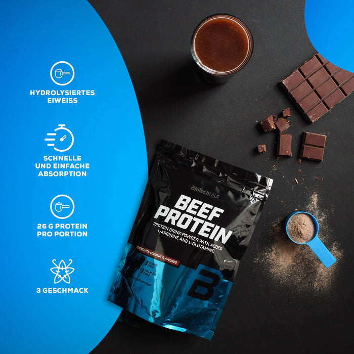 BioTechUSA Beef Protein, Chocolate Coconut - 1816 grams - Protein at MySupplementShop by BioTechUSA