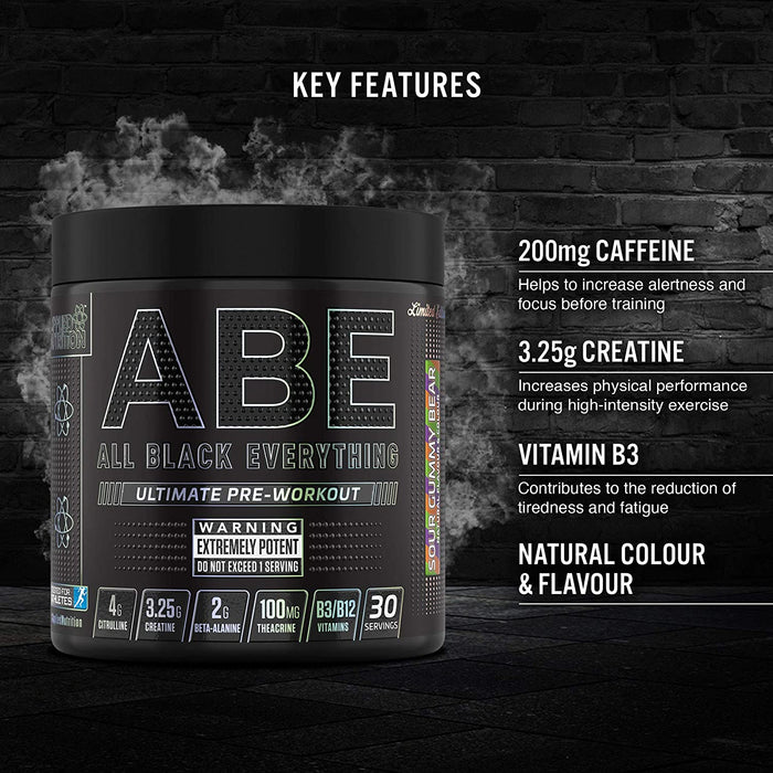 Applied Nutrition ABE (All Black Everything) Ultimate Preworkout 315g - Pre Workout at MySupplementShop by Applied Nutrition