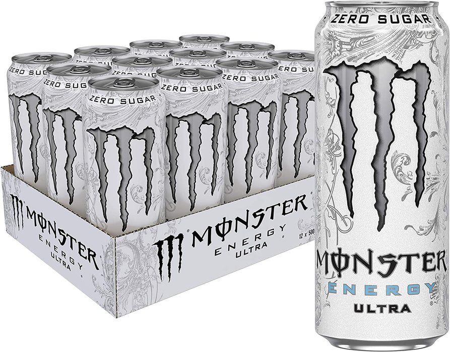 Monster Energy Ultra Cans 12 x 500ml - Energy Drinks at MySupplementShop by Monster Energy