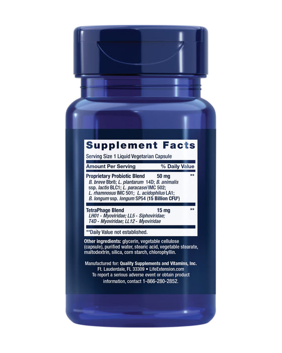 Life Extension Florassist GI with Phage Technology - 30 liquid vcaps - Health and Wellbeing at MySupplementShop by Life Extension