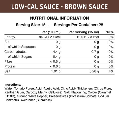 Applied Nutrition Fit Cuisine Low-Cal Sauce Brown Sauce 425ml - Health Foods at MySupplementShop by Fit Cuisine