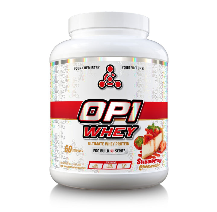 Chemical Warfare OP1 Whey Protein 1.8kg Strawberry Cheesecake - Health Foods at MySupplementShop by Chemical Warfare