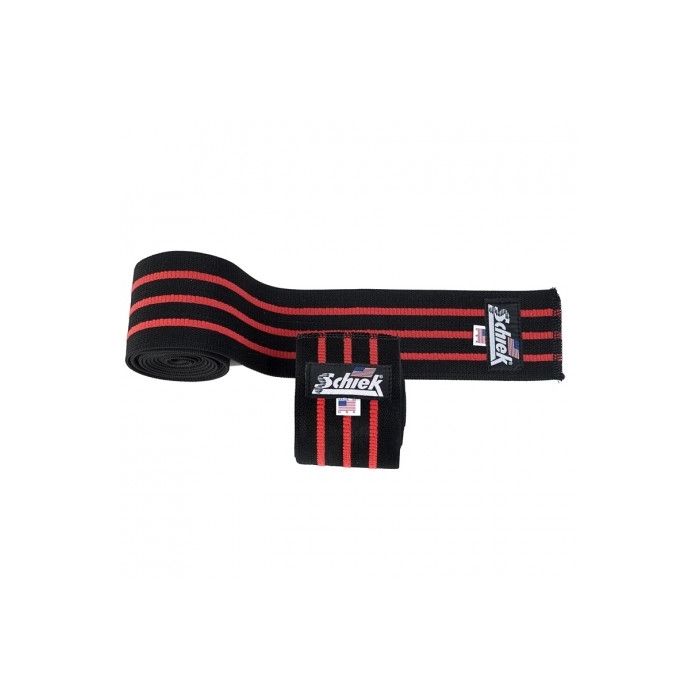 Schiek 1178 Knee Wraps with Velcro - 78 inch - Black - Knee Wraps at MySupplementShop by Schiek Sports