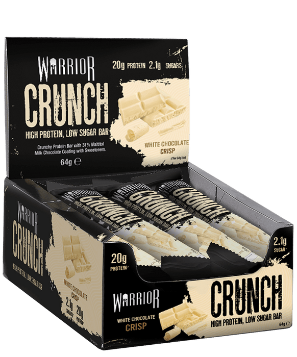 Warrior Crunch Bar 12 bars - White Chocolate - Nutrition Bars at MySupplementShop by Warrior Supplements