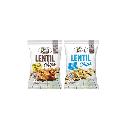 Eat Real Snacks Lentil- 22g x 24 - Chilli Lemon - Lentil Snacks at MySupplementShop by Eat Real