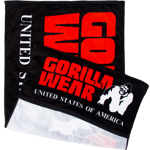 Gorilla Wear Functional Gym Towel - Black/Red - One size - Towel at MySupplementShop by Gorilla Wear