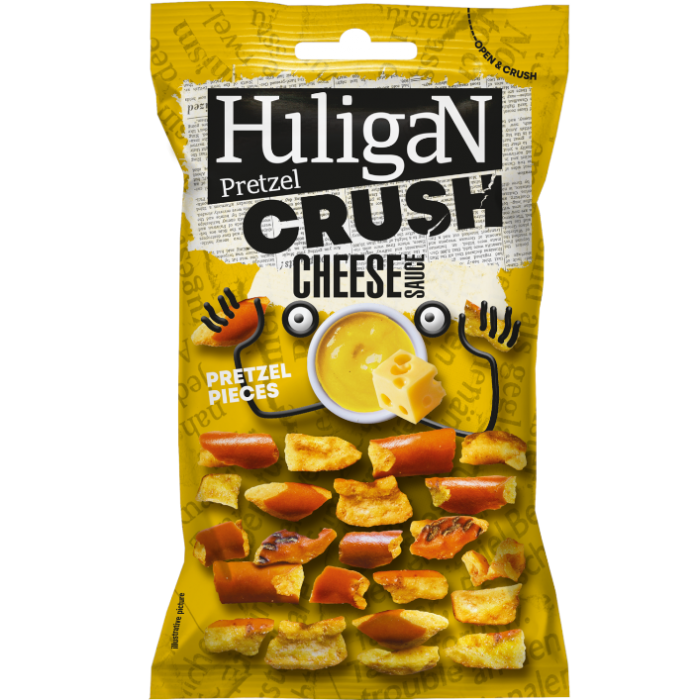 Huligan's Pretzel Cush 18 x 65g - Cheese - Pretzel Cush at MySupplementShop by Huligan