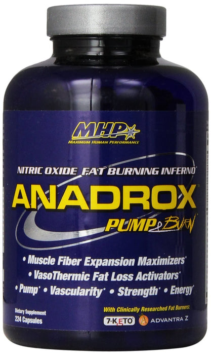 MHP Anadrox Pump & Burn - 224 caps - Default Title - Nitric Oxide Boosters at MySupplementShop by MHP