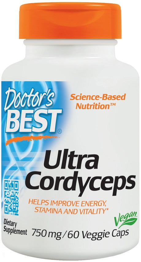 Doctor's Best Ultra Cordyceps, 750mg - 60 vcaps - Health and Wellbeing at MySupplementShop by Doctor's Best