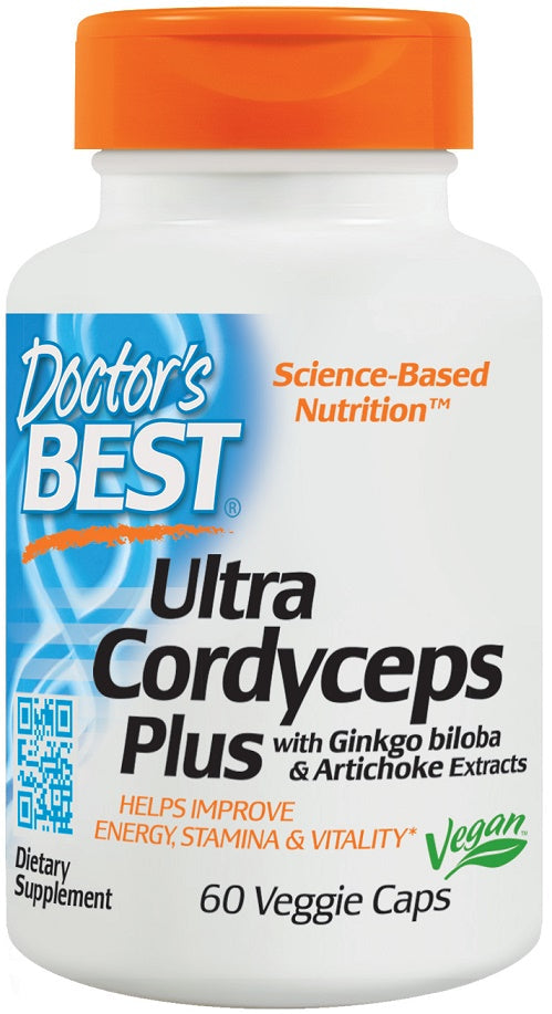 Doctor's Best Ultra Cordyceps Plus - 60 vcaps - Health and Wellbeing at MySupplementShop by Doctor's Best