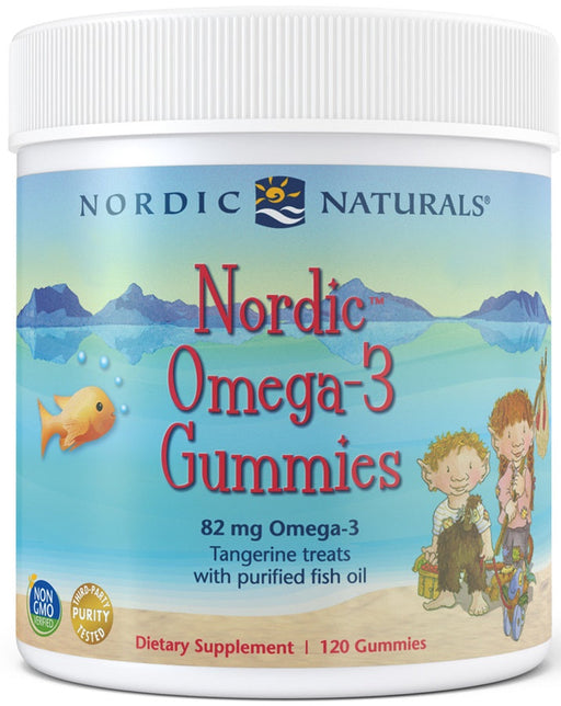 Nordic Naturals Nordic Omega3 Gummies 82mg Tangerine Treats  120 gummies - Health and Wellbeing at MySupplementShop by Nordic Naturals