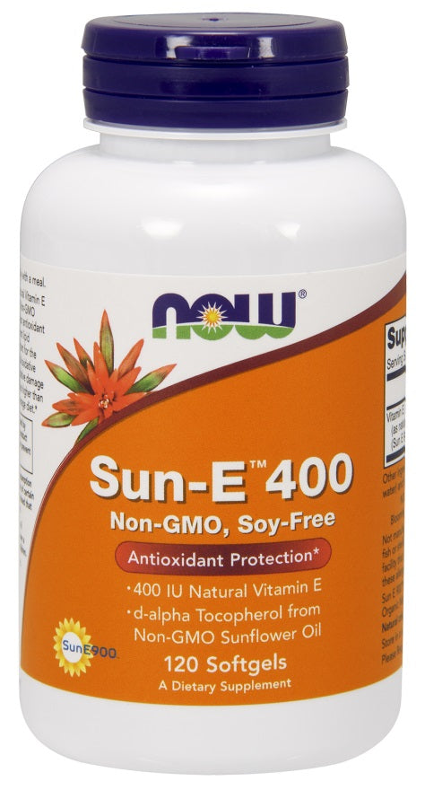 NOW Foods Sun-E, 400 IU - 120 softgels - Vitamins & Minerals at MySupplementShop by NOW Foods