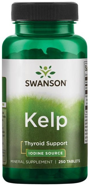 Swanson Kelp Iodine Source - 250 tablets - Default Title - Health and Wellbeing at MySupplementShop by Swanson