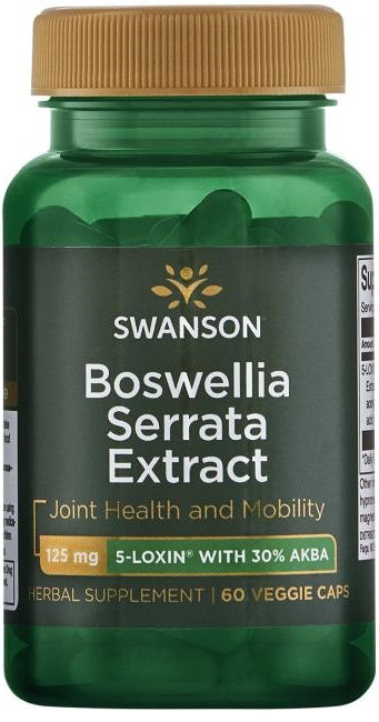 Swanson Boswellia Serrata Extract, 125mg - 60 vcaps - Joint Support at MySupplementShop by Swanson