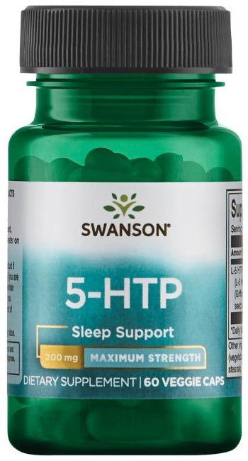 Swanson 5-HTP, 200mg Maximum Strength - 60 vcaps - Default Title - Health and Wellbeing at MySupplementShop by Swanson