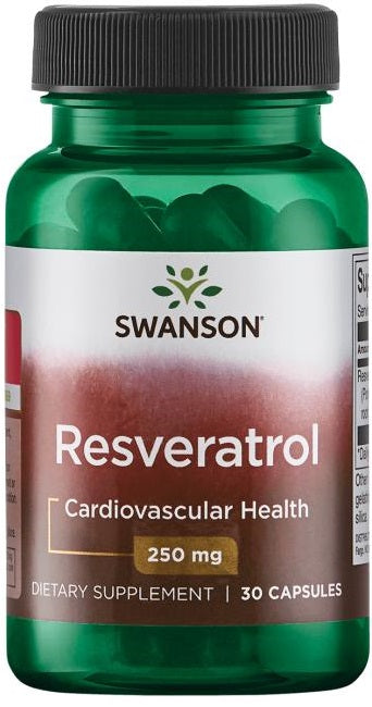 Swanson Resveratrol, 250mg - 30 caps - Health and Wellbeing at MySupplementShop by Swanson