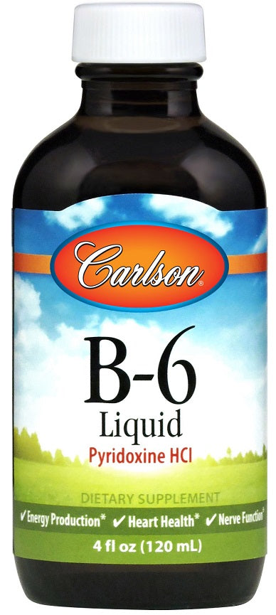 Carlson Labs Vitamin B-6 - Pyridoxine HCl - 120 ml. - Vitamins & Minerals at MySupplementShop by Carlson Labs