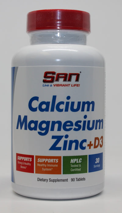 SAN Calcium Magnesium Zinc + D3 - 90 tablets - Default Title - Vitamins & Minerals at MySupplementShop by SAN