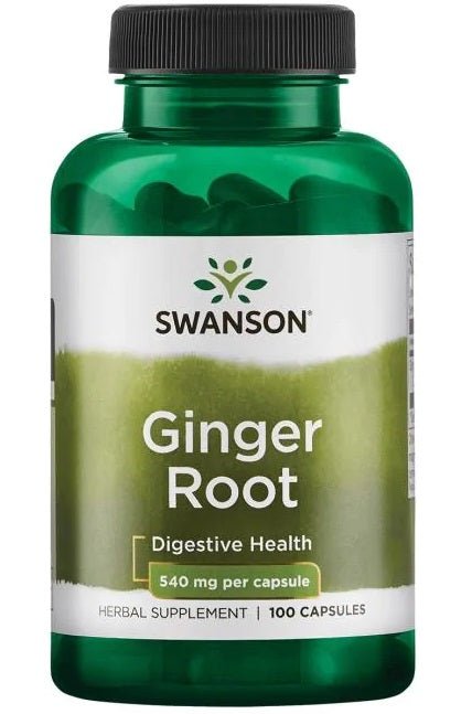 Swanson Ginger Root, 540mg - 100 caps - Health and Wellbeing at MySupplementShop by Swanson