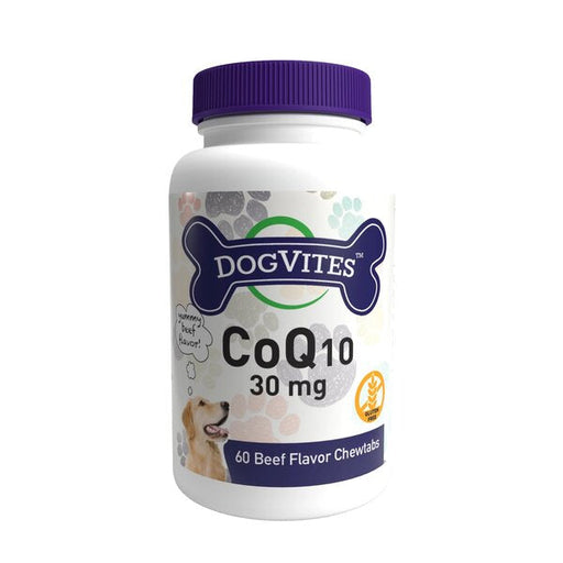 Health Thru Nutrition CoQ10 For Dogs, 30mg, Beef Flavour - 60 chewtabs - Multivitamins at MySupplementShop by Health Thru Nutrition