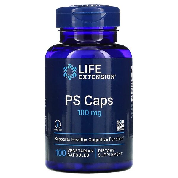 Life Extension PS Caps, 100mg - 100 vcaps - Health and Wellbeing at MySupplementShop by Life Extension