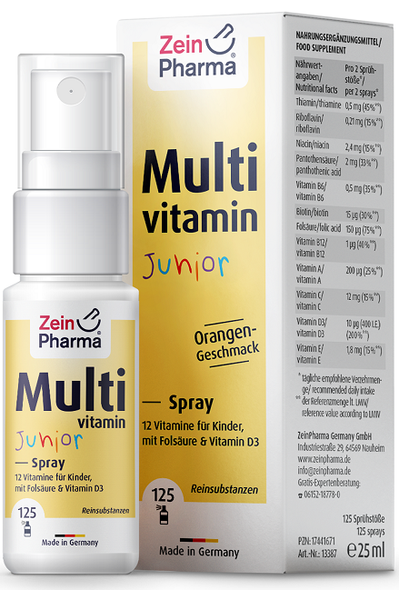 Zein Pharma Multivitamin Junior Spray - 25 ml. - Vitamins & Minerals at MySupplementShop by Zein Pharma