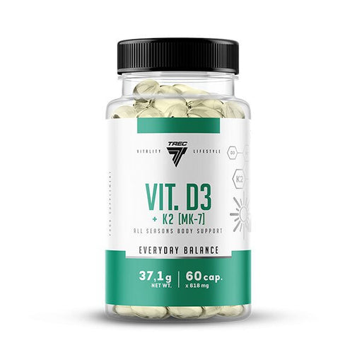 Trec Nutrition Vit D3 + K2 MK-7 - 60 caps - Sports Supplements at MySupplementShop by Trec Nutrition