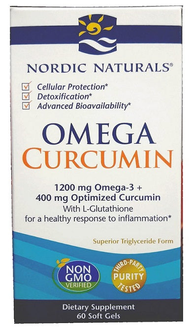 Nordic Naturals Omega Curcumin, 1200mg - 60 softgels - Health and Wellbeing at MySupplementShop by Nordic Naturals