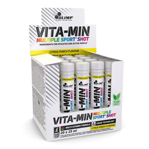 Olimp Nutrition Vita-Min Multiple Sport Shots, Citrus Punch (EAN 5901330079986) - 20 x 25 ml. - Sports Supplements at MySupplementShop by Olimp Nutrition