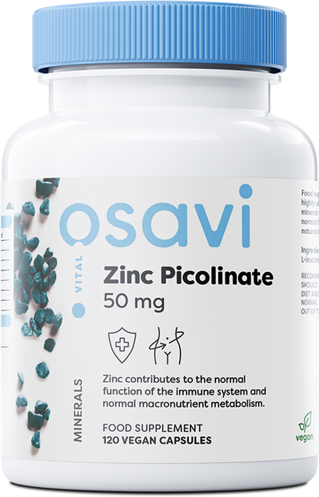 Osavi Zinc Picolinate, 50mg - 120 vegan caps - Zinc at MySupplementShop by Osavi