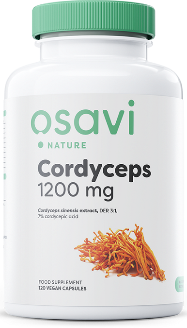 Osavi Cordyceps, 1200mg - 120 vegan caps - Mushrooms at MySupplementShop by Osavi