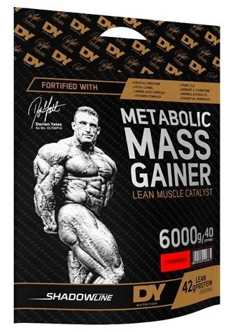 Dorian Yates Metabolic Mass Gainer, Strawberry - 6000 grams - Creatine Supplements at MySupplementShop by Dorian Yates