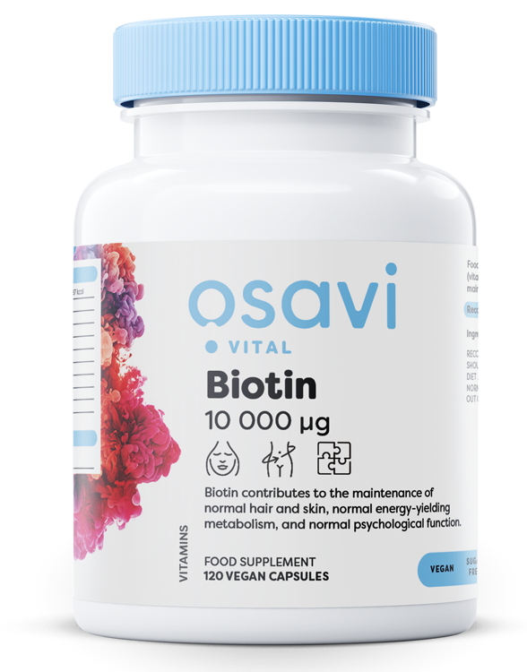 Osavi Biotin, 10 000mcg - 120 vegan caps - Supplements for Women at MySupplementShop by Osavi