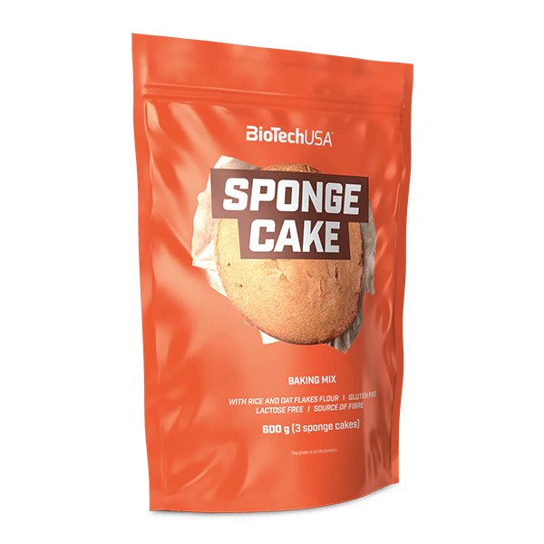 BioTechUSA Sponge Cake Baking Mix - 600g - Muffins & Quickbreads at MySupplementShop by BioTechUSA