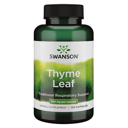 Swanson Thyme Leaf, 500mg - 120 caps - Health and Wellbeing at MySupplementShop by Swanson