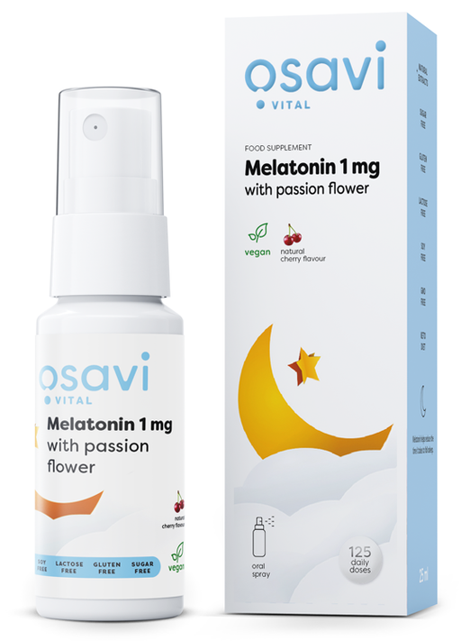 Osavi Melatonin with Passion Flower Oral Spray 1mg (Cherry)  25 ml. - Health and Wellbeing at MySupplementShop by Osavi