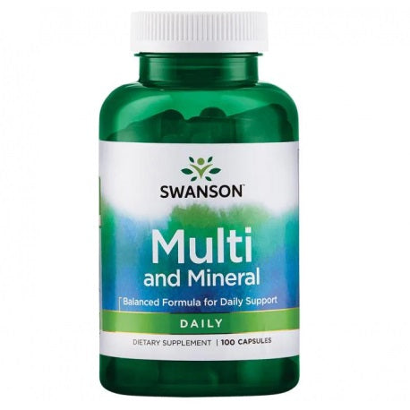 Swanson Multi and Mineral - 100 caps - Vitamins & Minerals at MySupplementShop by Swanson