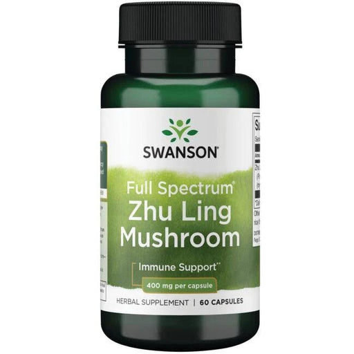 Swanson Full Spectrum Zhu Ling Mushroom, 400mg - 60 caps - Health and Wellbeing at MySupplementShop by Swanson