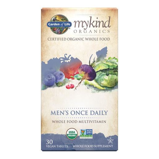 Garden of Life Mykind Organics Men's Once Daily - 30 vegan tabs - Vitamins & Minerals at MySupplementShop by Garden of Life